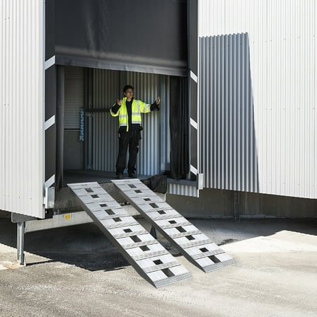 TFCFL 2pcs Aluminum Loading Ramp Trailer Ramp For Motorcycle ATV UTV Car Trucks Lawnmower 6000lbs