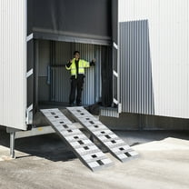 TFCFL 2pcs Aluminum Loading Ramp Trailer Ramp For Motorcycle ATV UTV Car Trucks Lawnmower 6000lbs