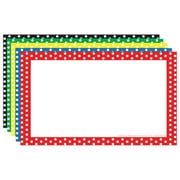 Border Index Cards, 3" x 5" Blank, Polka Dot, 75ct