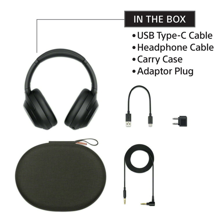 Sony WH-1000XM4 Wireless Noise Canceling Over-Ear Headphones (Silver)  Bundle with Headphone Hanger Mount (2 Items)