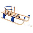 thumbnail image 3 of vidaXL Folding Snow Sledge with Backrest Wood 46.9", 3 of 5