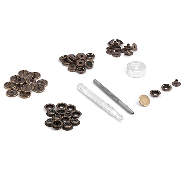 Metal Press Stud, Washable High Material Metal Button, Leather Craft For Clothing Jacket Backpacks Purses Jeans Coats