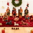 thumbnail image 5 of 10 Pcs Nativity Set with Figures Jesus Birth Holy Family Miniatures, Resin Mini Nativity Scene Figurines for Christmas Tree Tabletop Decor, Home Holiday Decoration Gift, 5 of 6