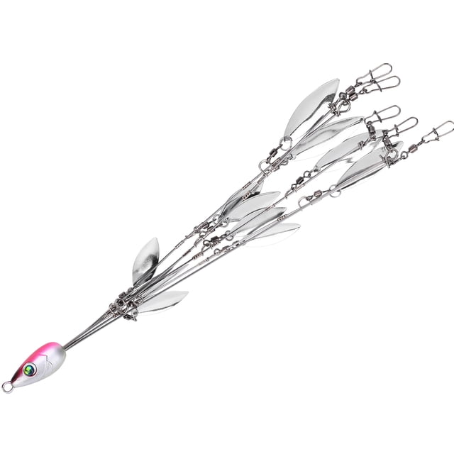 Multi-Lure Rigs, Beautiful Appearance Strong Umbrella Rig, Lifelike Fishing Home For Friends Parents Pink