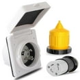 thumbnail image 1 of 30AMP RV Power Inlet Outlet Shore Power Kit w/Boot Cord Protector, 1 of 5