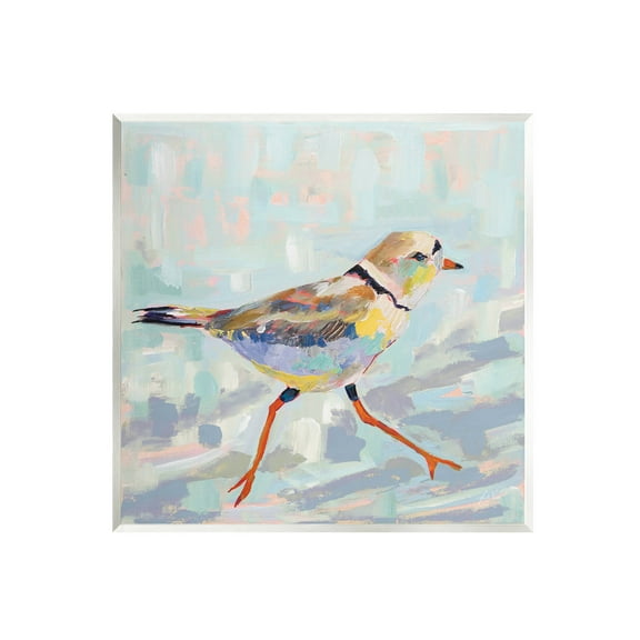 Stupell Industries Coastal Plover Abstract Bird Painting Unframed Art Print Wall Art, Design by Jeanette Vertentes