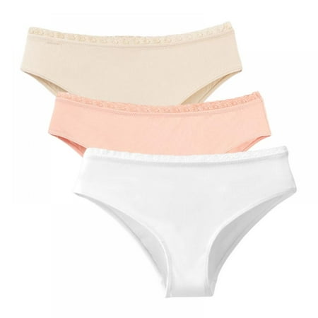 

3-Pack Women s Low Rise Briefs Hipster Panties Comfortable Bikini Underwear