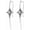 Star with White, variant on Stainless Steel Star Drop Earrings for Women Gothic Punk Spike Star Earrings