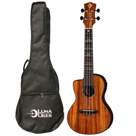 Luna High Tide Series Koa LEFT Handed Concert Ukulele, UKE HTC KOA L