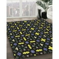thumbnail image 2 of Ahgly Company Indoor Square Patterned Black Novelty Area Rugs, 4' Square, 2 of 6