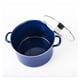 thumbnail image 3 of Olla Recta 26 cm Peltre con Tapa Vidrio Azul Inducción Cinsa, 3 of 3