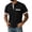 Black, variant on Men Summer Tops Short Sleeve V Neck Casual Button Down Work Shirts Fashion Patchwork Waffleknit Textured Tshirts with Pocket