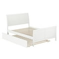 thumbnail image 2 of Portland Full Platform Bed with Matching Foot Board with Full Size Urban Trundle Bed in White, 2 of 14