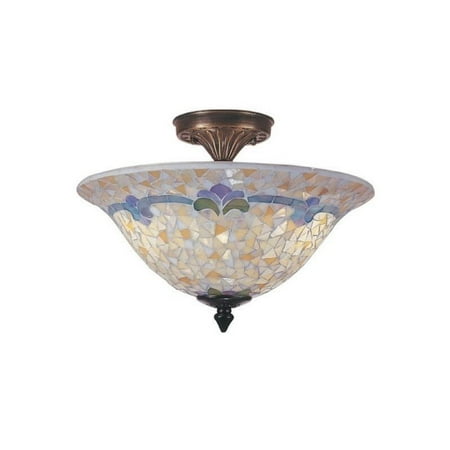 - Dale Tiffany Johana Mosaic Flush Mount