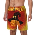 thumbnail image 2 of Haiem Halloween Pumpkin Men'S Quick-Dry Swim Trunks: Comfortable Beach Shorts With Mesh Lining And Pockets - Ideal For Swimming And Sunbathing Medium, 2 of 9