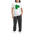 thumbnail image 5 of CafePress - Ireland Irish Clover Women's Light Pajamas - Women's Short Sleeve Print T-Shirt and Pants Light Cotton Pajama Set, 5 of 7