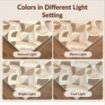 thumbnail image 7 of Design&I 8'x10' Washable Area Rug Beige Geometric Cream Motifs Minimalist Plush Neutral Greige for Living Room, Family Extra Large Skid-Resistant Low Profile, 7 of 7