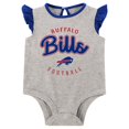 thumbnail image 2 of Girls Infant Heather Gray/Royal Buffalo Bills All Dolled Up Three-Piece Bodysuit, Skirt & Booties Set, 2 of 6