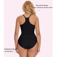 thumbnail image 3 of MANIFIQUE Low Back Bodysuit for Women Tummy Control Shapewear Thong Body Shaper, 3 of 7