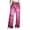 Pink, variant on WXLWZYWL Halloween Pants for Women Plus Size Stretch Pants Casual Palazzo Sweatpants Bat Print Drawstring Wide Leg Pant Lounge Elastic Waist Sweatpant with Pockets