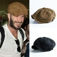 thumbnail image 3 of VOOPET Men's Peaky Blinders Hat Newsboy Flat Cap Herringbone Tweed Wool Baker Boy Gatsby, 3 of 3