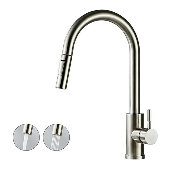 Chrome/Black/Golden Pull Out Kitchen Faucets Hot Cold Water Stream Sprayer Spout Pull Down Tap Mixer Crane For Kitchen ,Effortless Installation