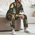 thumbnail image 7 of Balery Gnome Insect Frog Pattern Pajama Sets for Men Long Sleeve 2 Piece Sleepwear Loungewear Sets Soft PJ's with Pockets Long Sleeve Comfy Pj Sets-Large, 7 of 7