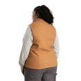 thumbnail image 2 of Berne Women's Canyon Sherpa Lined Vest, Medium, Regular, Brown Duck, 2 of 4