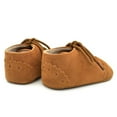 thumbnail image 6 of URMAGIC Newborn Baby Boys Girls Matte PU Leather Moccasins Soft Sole Flats Shoes, 6 of 8