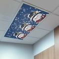 thumbnail image 2 of 3 Pack Christmas Snowman Fluorescent Light Covers for Ceiling Lights with Snowflakes Blue Texture Magnetic Ceiling Light Covers Overhead Light Filters for Office Classroom Home, 2 of 9