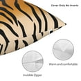 thumbnail image 5 of YFYANG Square Decorative Throw Pillow Case (Without Pillow Insert), Tiger Stripes Bedroom Sofa Car Cushion Cover, 16"x16", 5 of 9