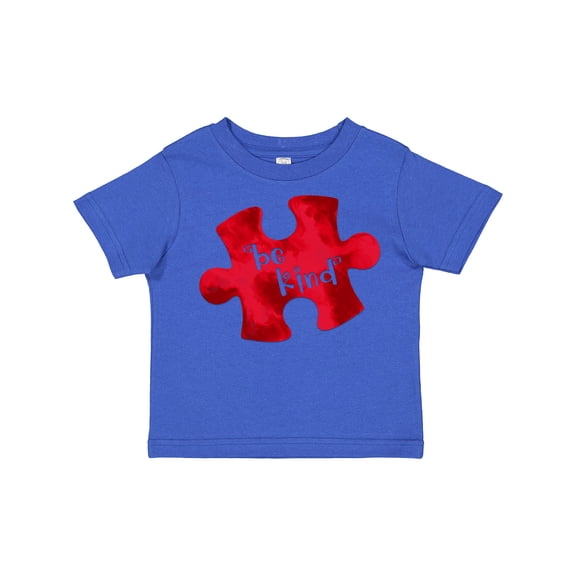 Inktastic Autism Awareness Be Kind Red Puzzle Piece Boys or Girls Toddler T-Shirt
