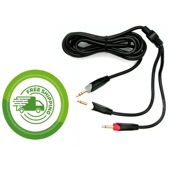 6' Stereo Male 3.5Mm (1/8") To Dual Mono Male 3.5Mm Cable - Philmore 44-290 New!