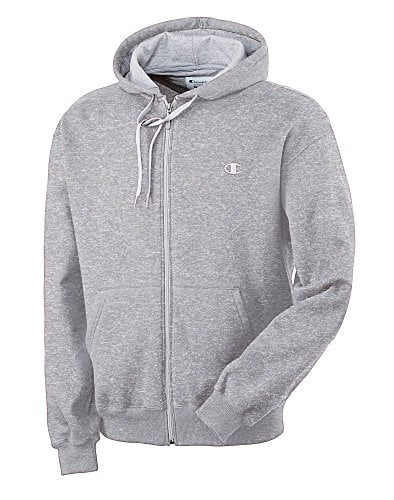 champion zip hoodie grey