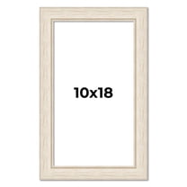 10x18 Frame White Real Wood Picture Frame Width 1.75 inches | Interior Frame Depth 0.5 inches |