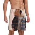 thumbnail image 2 of Fotbe Cute Mouse In Glasses Pantalones Cortos de Pijama para Hombre, Ropa de Dormir, Pantalones de Pijama Cortos para Hombre-Medium, 2 of 6
