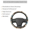 thumbnail image 4 of Jeiento Southwest Tribal Aztec Car Steering Wheel Cover for Women Men Stretch Car Wheel Protector Auto Steering Wheel Covers Interior Accessories Decor for Truck SUV Van Universal Fit, 4 of 6