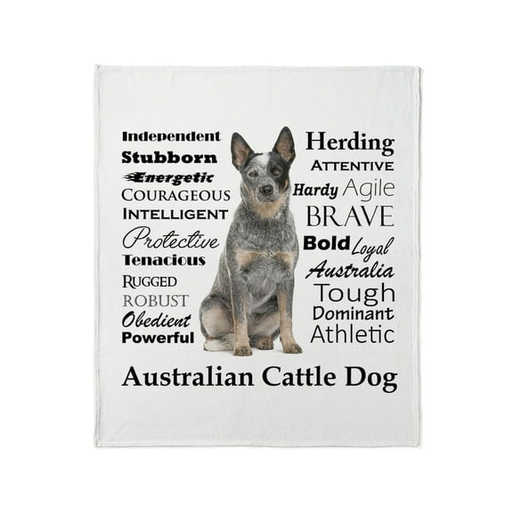 CafePress - Cattle Dog Traits Throw Blanket - Soft Fleece Throw Blanket, 50"x60" for All Ages