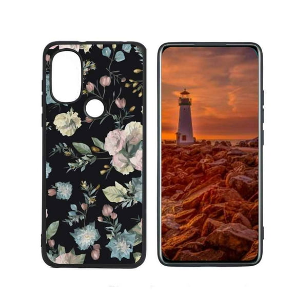 Floral Phone Case, Degined for Moto G Power 2022 Case Men Women, Flexible Silicone Shockproof Case for Moto G Power 2022