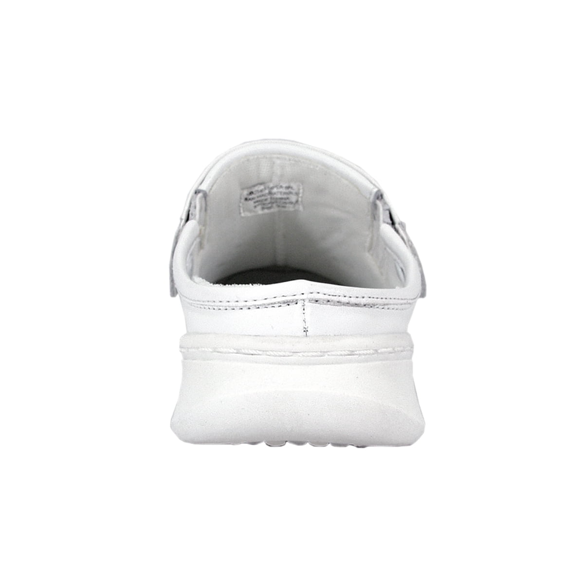 24 HOUR COMFORT Marcy Wide Width Comfort Clog For Work and Casual Attire WHITE 5.5