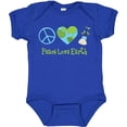 thumbnail image 3 of Inktastic Peace Love Earth Girls Baby Bodysuit, 3 of 5
