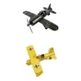 thumbnail image 1 of 2x Diecast Modelo De Para Niños Juguetes De De año Amarillo / Negro, 1 of 9