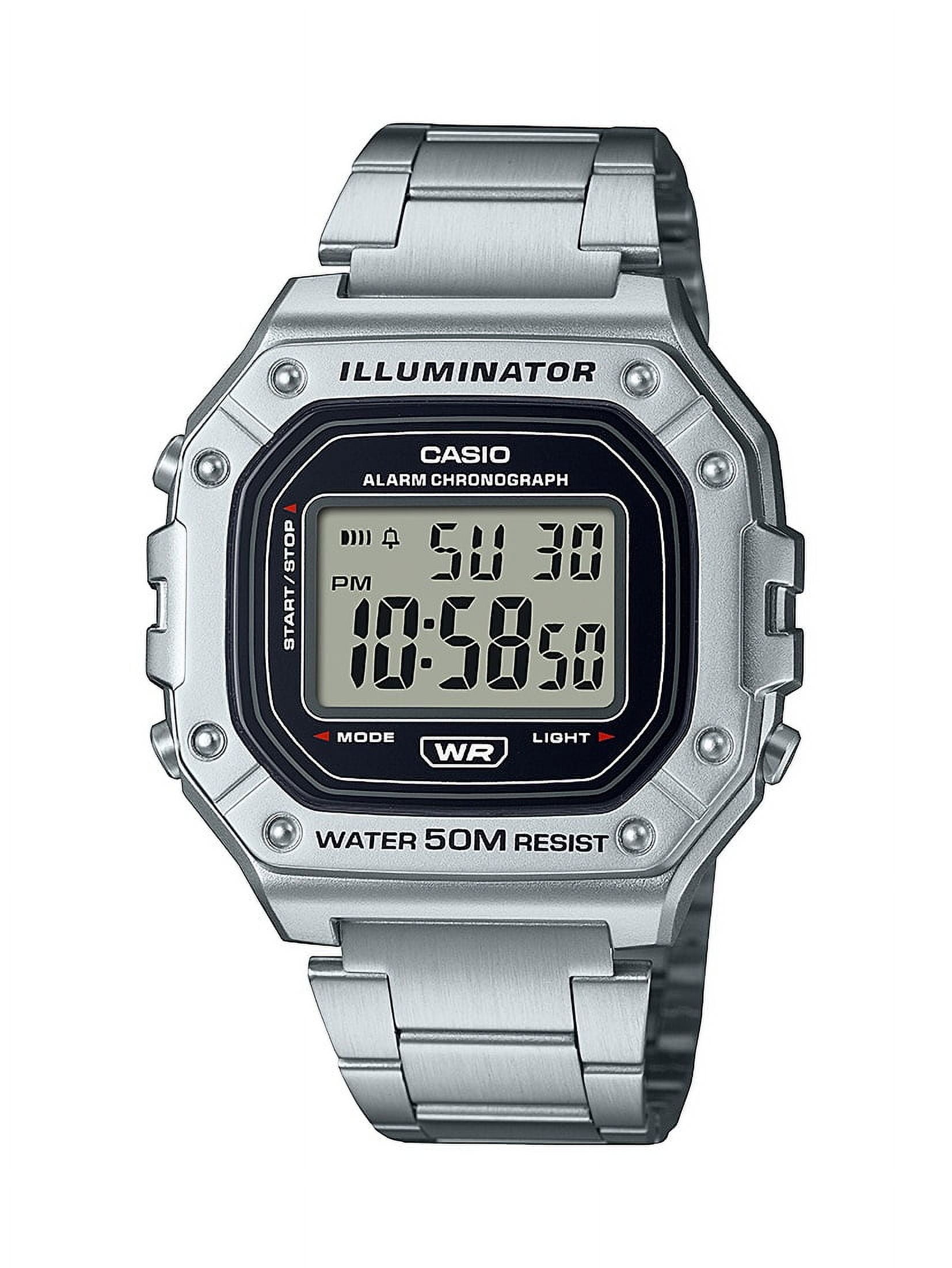 Casio Men's Classic Digital Quartz Resin/Stainless Steel Watch