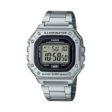 Casio Men's Heavy Metal Digital Wristwatch, Black, W218H Series