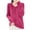 05# Hot Pink, variant on Sweater for Women V Neck Long Sleeve Wool Blend Knit Tops Casual Lightweight Warm Cozy Pullover Sweaters Dark Blue M