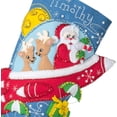 thumbnail image 5 of Bucilla Felt Stocking Applique Kit 18" Long-Rocket Ship Santa, 5 of 8