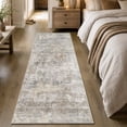 thumbnail image 6 of SIXHOME 2' x 8' Washable Runner Rug, Farmhouse Abstract Non-Slip Carpet,Soft Neutral Indoor Rug for Hallway, Bedroom, Bedside, Laundry Room & Kitchen, Taupe, 6 of 7