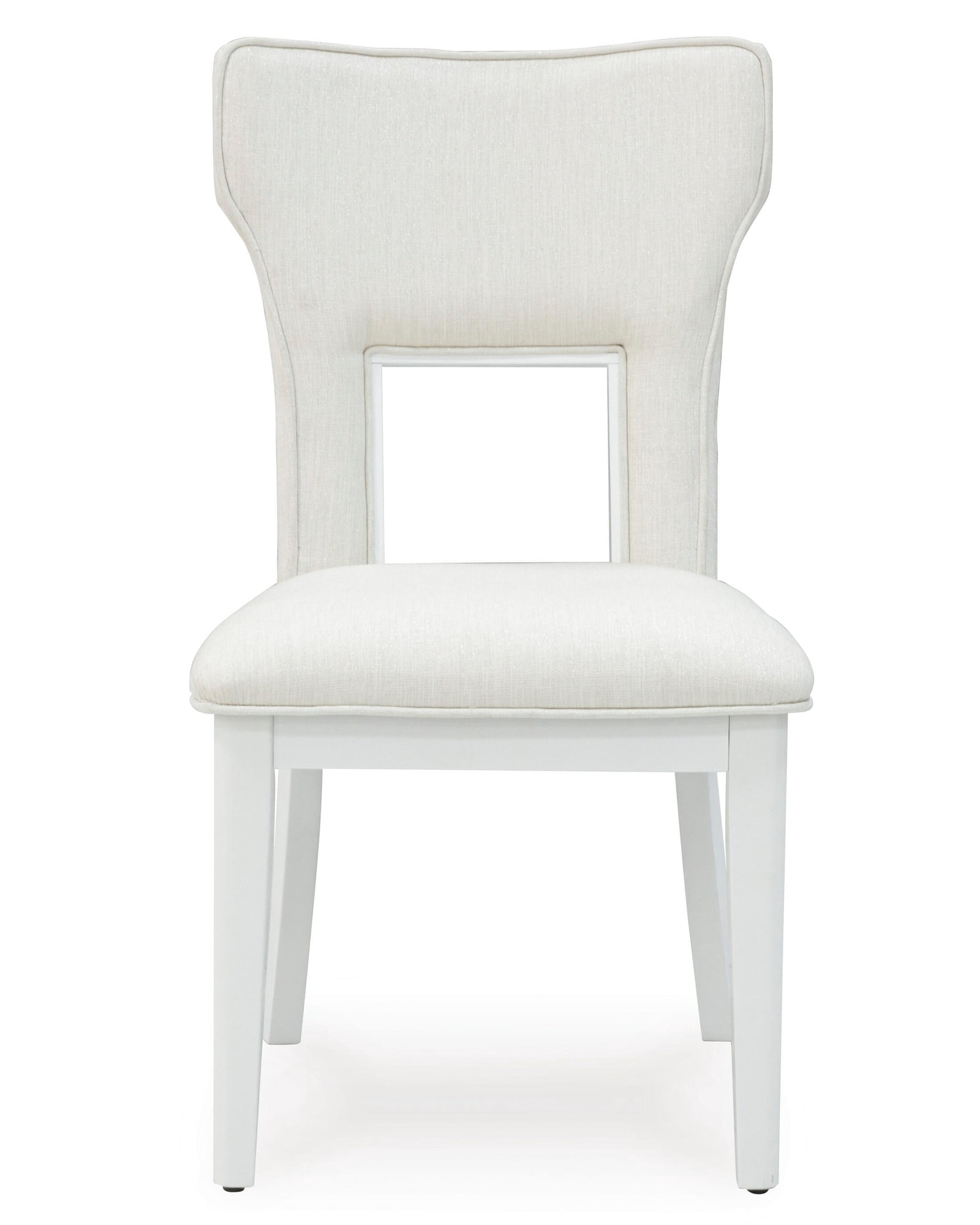 Signature Design by Ashley Chalanna Solid Wood Frame Dining Chair, Set of 2, White