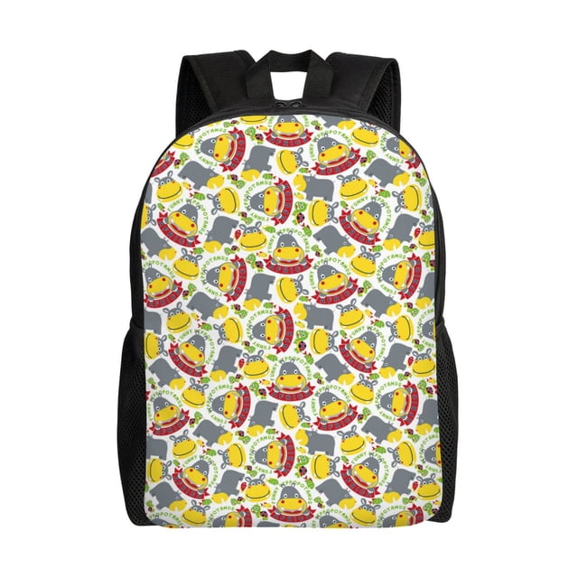Balery Hippopotamus Mochila - Mochila Estilosa y Duradera para Laptop de 15 Pulgadas con Tela Oxford Impermeable