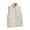 Beige M, variant on Men Thermal Waistcoat Stand Collar Sleeveless Solid Color Cotton Vest with Pockets Zipper Placket Windproof Warm Bottoming Vest Jacket